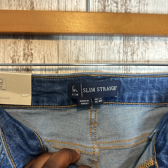 Boden Jean TO367 MDN Slim Straight Mid Rise medium vintage wash size US 10R NWT - Picture 10 of 11